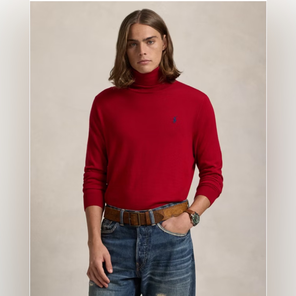 Polo Ralph Lauren % Cotton Long Sleeve Turtleneck |Size Large